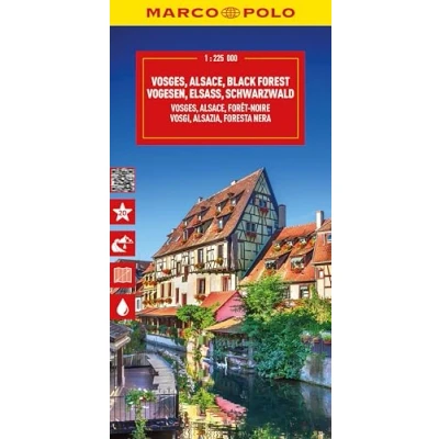 Afbeelding van MARCO POLO Reisekarte Vogesen, Elsass, Schwarzwald 1:225.000