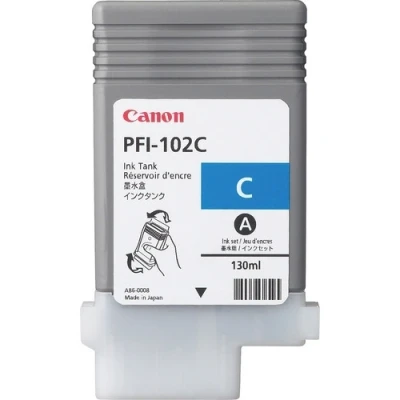 Image de CANON PFI102 Cartouche Cyan 0896B001 IMAGEPROGRAF 500 ; 510 600 605 610 650 655 700 710