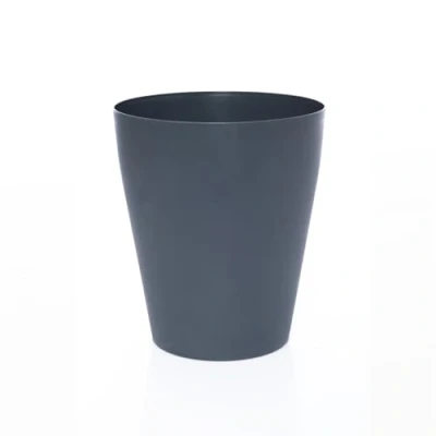 Afbeelding van Sinoba Prullenbak, prullenbak van kunststof, ideaal voor kinderkamer, kantoor, keuken, hoogte 26,5 cm, 12 liter, grijs blauw