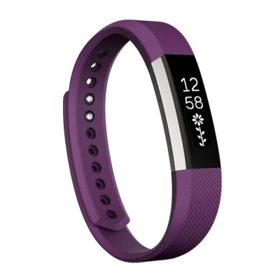 Afbeelding van Fitbit Alta siliconen bandje, Maat: Large, Lengte: 22CM Paars