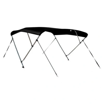 Afbeelding van Bimini top deluxe 3 boog hoogte 117 cm lengte 183 Kleur: Zwart, Breedte: 231 243
