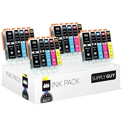 Afbeelding van Supply Guy 20 Inktpatronen met chip compatibel Canon PGI 550 CLI 551 voor Pixma IP7250 IX6850 MG5450 MG5550 MG5650 MG5655 MG6450 MG6650 MX725 MX925