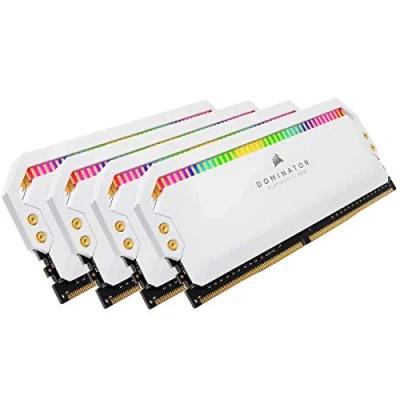 Afbeelding van CORSAIR DOMINATOR PLATINUM RGB 32 GB DDR4 3200 CL16 (4 x 8 GB) wit