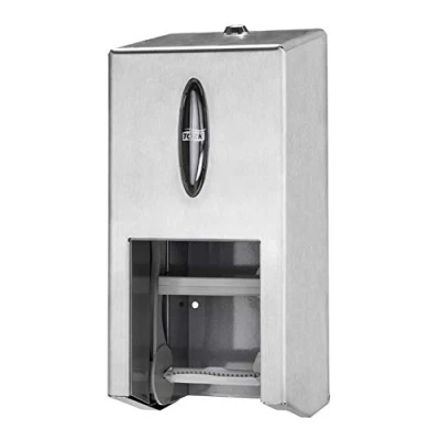 Afbeelding van Tork Twin Hulsloos Mid size Toiletpapier Dispenser RVS T7