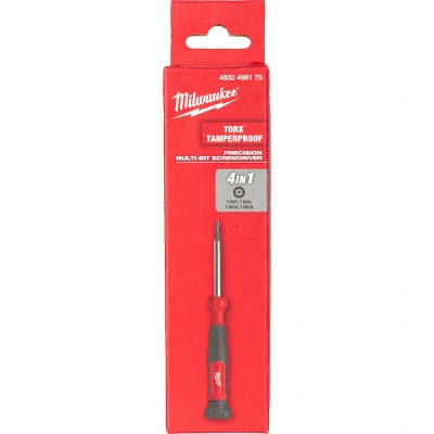 Afbeelding van MILWAUKEE 4932498175 4 in 1 torx precisie multi bit schroevendraaier