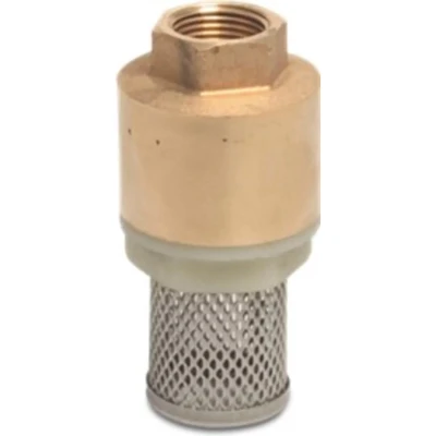 Afbeelding van BOSTA Profec Voetklep veerbelast messing 1 binnendraad 10bar DN25 RVS 304