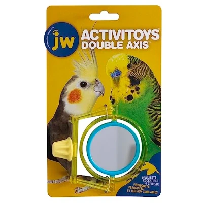 Afbeelding van JW Activitoy Double Axis Vogelspeelgoed ø 13,5 cm Vogelspiegel Meerkleurig