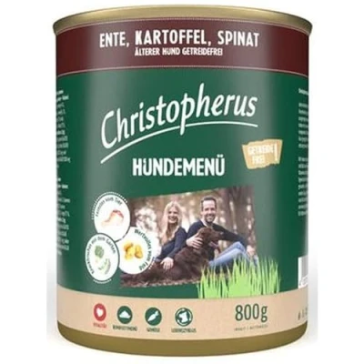 Afbeelding van Christopherus hondenmenu senior 6x800g eend, aardappel
