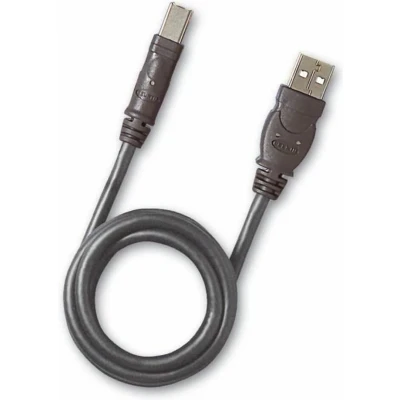 Afbeelding van USB A to B Cable Belkin F3U154BT Black 1,8 m Grey