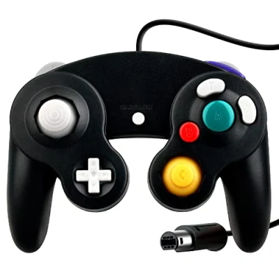 Afbeelding van OSTENT Wired Choc Classique Controller Gamepad Joystick Joypad Compatible pour Nintendo GameCube NGC Wii Console Jeux Vidéo Couleur Noir