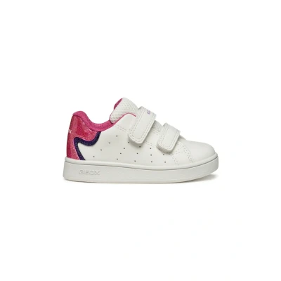 Afbeelding van Geox Eclyper Babyschoenen voor kinderen, Maat: 22, White/fuchsia Schoenen