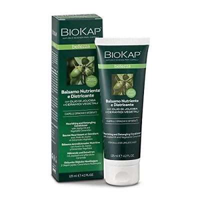 Afbeelding van BIOKAP Premium conditioner 125 ml jojoba olie Antifizz plantaardig keramiek veganistisch siliconenvrij zonder parabenen