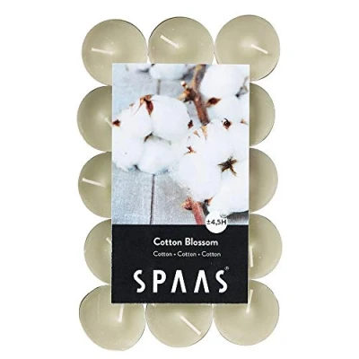Afbeelding van SPAAS 30 Theelichten Geur, ± 4,5 uur Cotton blossom