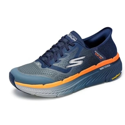 Afbeelding van Skechers NVOR SLIP INS MAX Cushioning Premie Sneakers laag, Heren, Maat: 43, Blau Textiel