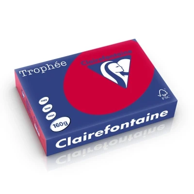 Image de Clairefontaine Ramette Papier A4 160g Groseille