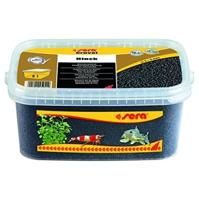 Afbeelding van Sera Gravel Black Inhoud: 3 liter Aquarium grind bodem