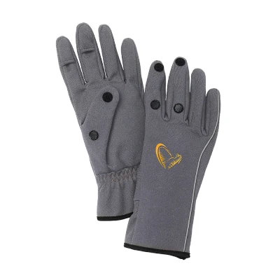Afbeelding van Savage Gear Softshell Glove Grey Maat : Large
