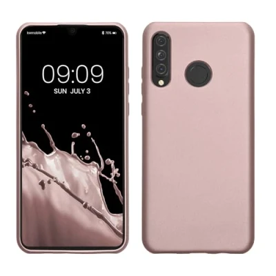 Afbeelding van kwmobile telefoonhoesje geschikt voor Huawei P30 Lite Hoesje smartphone Back cover in metallic arctische bes