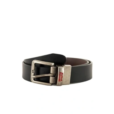 Afbeelding van Levi&#039;s LAN omkeerbare leren riem 9a6896 uniseks, zwart.
