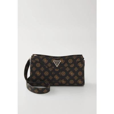 Afbeelding van GUESS Schoudertas Dorys Luxury Satchel Mocha Logo Bruine