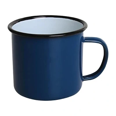 Afbeelding van Olympia Emaille mok blauw 35cl (6 stuks)