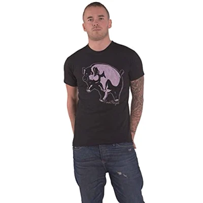 Afbeelding van Pink Floyd Pig Heren T shirt XXL Zwart
