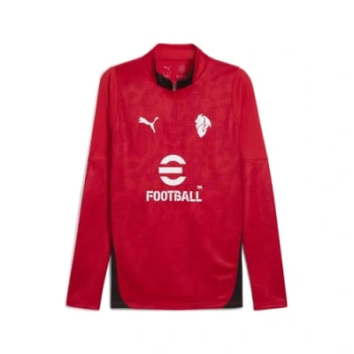 Image de PUMA AC Milan 25/26 Training Quarter Zip Top Men, Sport, Rouge/Noir, S