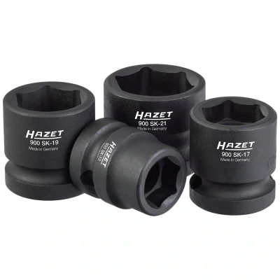 Afbeelding van HAZET 900SK/4 Doppenset 4 Chroom vanadium staal, Nikkel Molybdeenstaal Vierkant