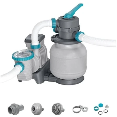 Afbeelding van Zandfilter/filtratiepomp voor zwembaden tot 42 m3 Bestway 6.056 L/u Met voorfilter