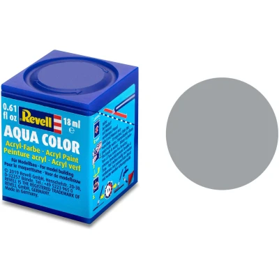 Afbeelding van Lichtgrijs Mat Aqua Color 18 Ml Revell Modelbouwverf Op Waterbasis