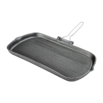 Image de Poêle Grill en Fonte Rainurée Vogue FonteOui 225x380x37mm