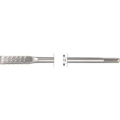 Afbeelding van Sds Max Platte Beitel, V Breaker, 25X400