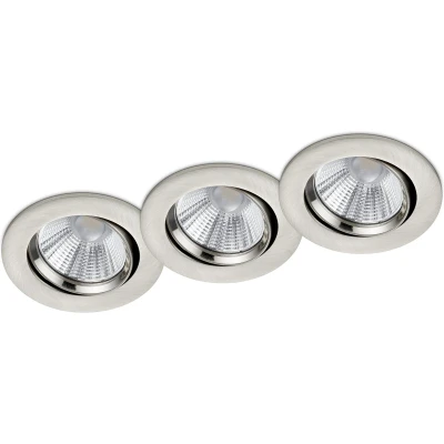 Afbeelding van TRIO PAMIR Inbouwverlichting Nikkel mat SMD LED Binnenverlichting Draaibaar