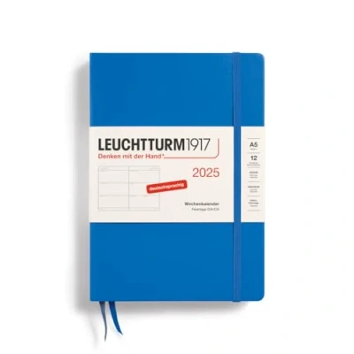 Afbeelding van LEUCHTTURM1917 370547 Weekplanner 2025, medium, A5, hemelsblauw