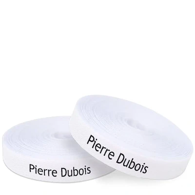 Afbeelding van 200 x stoffen etiketten om op te strijken voor de identificatie van kleding (strijken) Gepersonaliseerde naam het markeren kleding. Ideaal kinderen en woonzorgcentra.