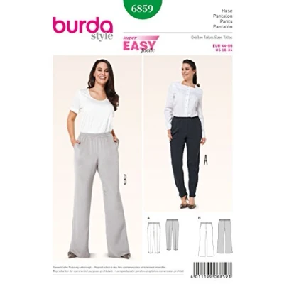 Afbeelding van Burda Naaipatroon 6859 Broek in variaties