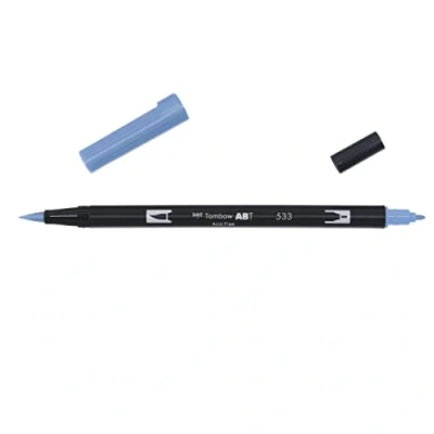 Afbeelding van Tombow ABT dubbele brushpen peacock blue 533