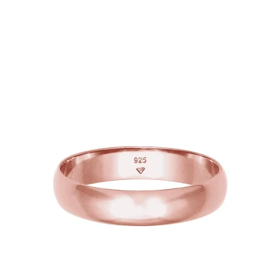 Afbeelding van Elli Basic Ring Rose goldcoloured, Dames, Maat: 60, gold coloured