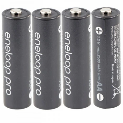 Afbeelding van Panasonic eneloop pro, voorgeladen, blisterverpakking (4 pack) BK 3HCDE/4BE oplaadbare batterij NiMH, Mignon, AA, HR06, 1.2V en 2500mAh 54108530...