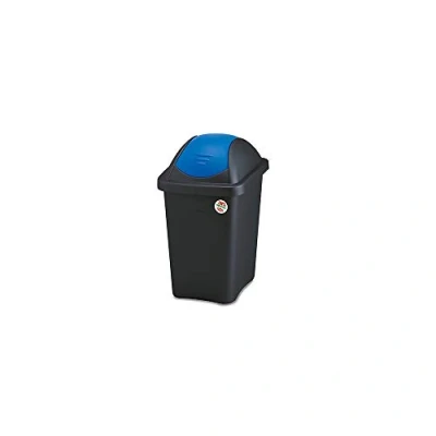 Afbeelding van Stefanplast Basculina Multipat, polypropyleen, zwart/blauw, 30 liter
