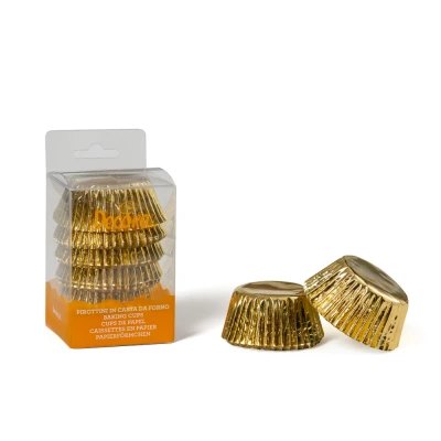 Afbeelding van Cupcake Cups Goud Ø50x32(h) mm 60 stuks
