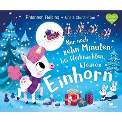 Afbeelding van Nur noch zehn Minuten bis Weihnachten, kleines Einhorn