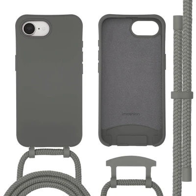 Afbeelding van imoshion Color Backcover met afneembaar koord MagSafe voor de Apple iPhone 16e Black Coffee
