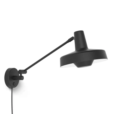 Afbeelding van GRUPA Arigato wandlamp 1 lamp 32cm zwart