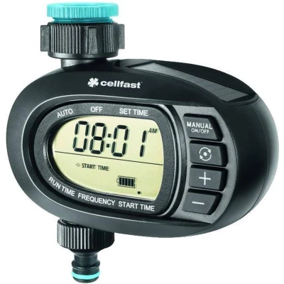 Afbeelding van Cellfast Watertimer solar irrigatiecomputer Ergo unit is een leesbaar display