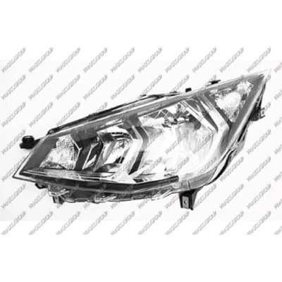 Afbeelding van PRASCO ST0394904 Koplampen Links H7/H7 Met daglicht regelmotor voor LWR SEAT: IBIZA 5