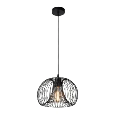 Afbeelding van Lucide VINTI Hanglamp 1xE27 Zwart