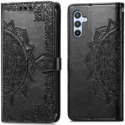 Afbeelding van imoshion Hoesje Geschikt voor Samsung Galaxy A26 Met Pasjeshouder Mandala Bookcase Zwart