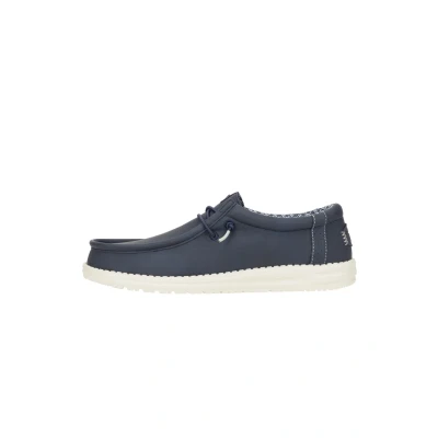 Afbeelding van Heydude Wally Classic Bootschoenen, Heren, Maat: 43, Navy Kunststof/ textiel