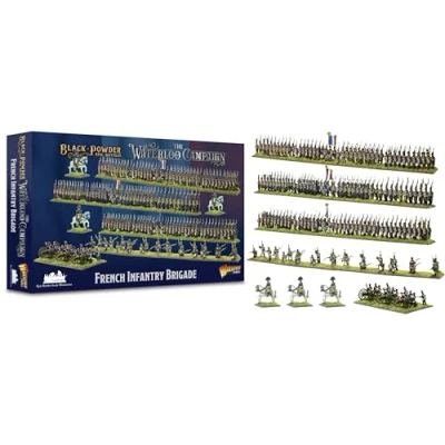 Afbeelding van Franse Infanteriebrigade Epische schaal plastic miniaturen voor zwart poeder, zeer gedetailleerde Napoleontische tijdperk figuren tafeloorlogsspellen van Warlord Games